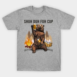 Drinking Bear  beer drinking tee T-Shirt